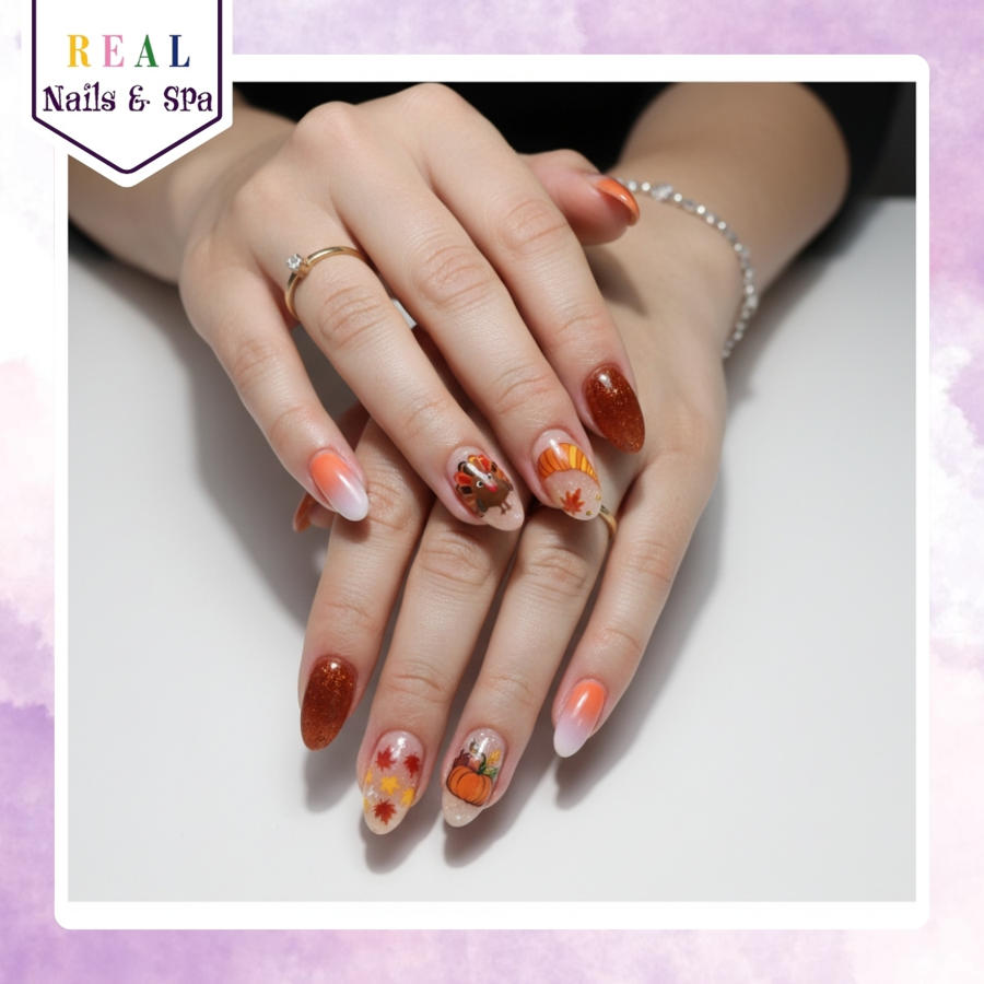 Nail design by Real Nails & Spa
